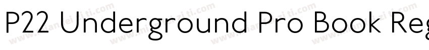 P22 Underground Pro Book Regular字体转换